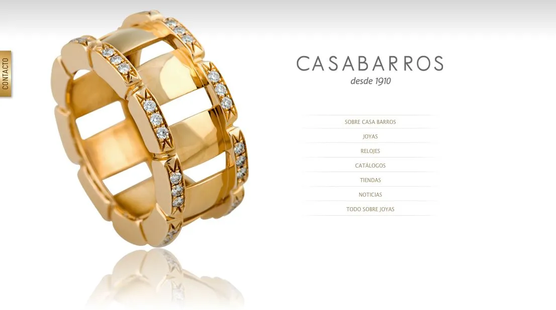 Captura del proyecto Joyería Casabarros