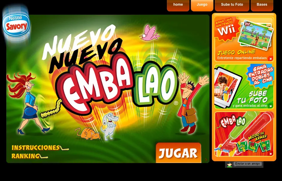 Captura del juego helado Embalao de Savory